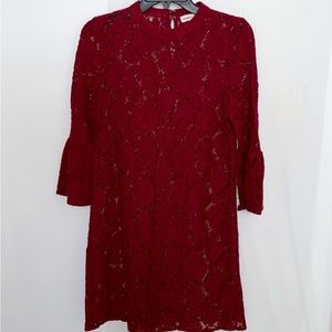 Sugar Lips Floral Lace Overlay Dress